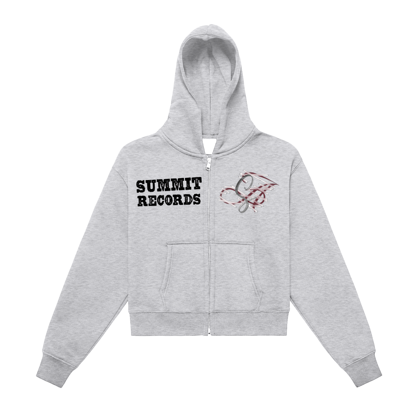 Cropped Zip Up SUMMIT RECORDS Design 2