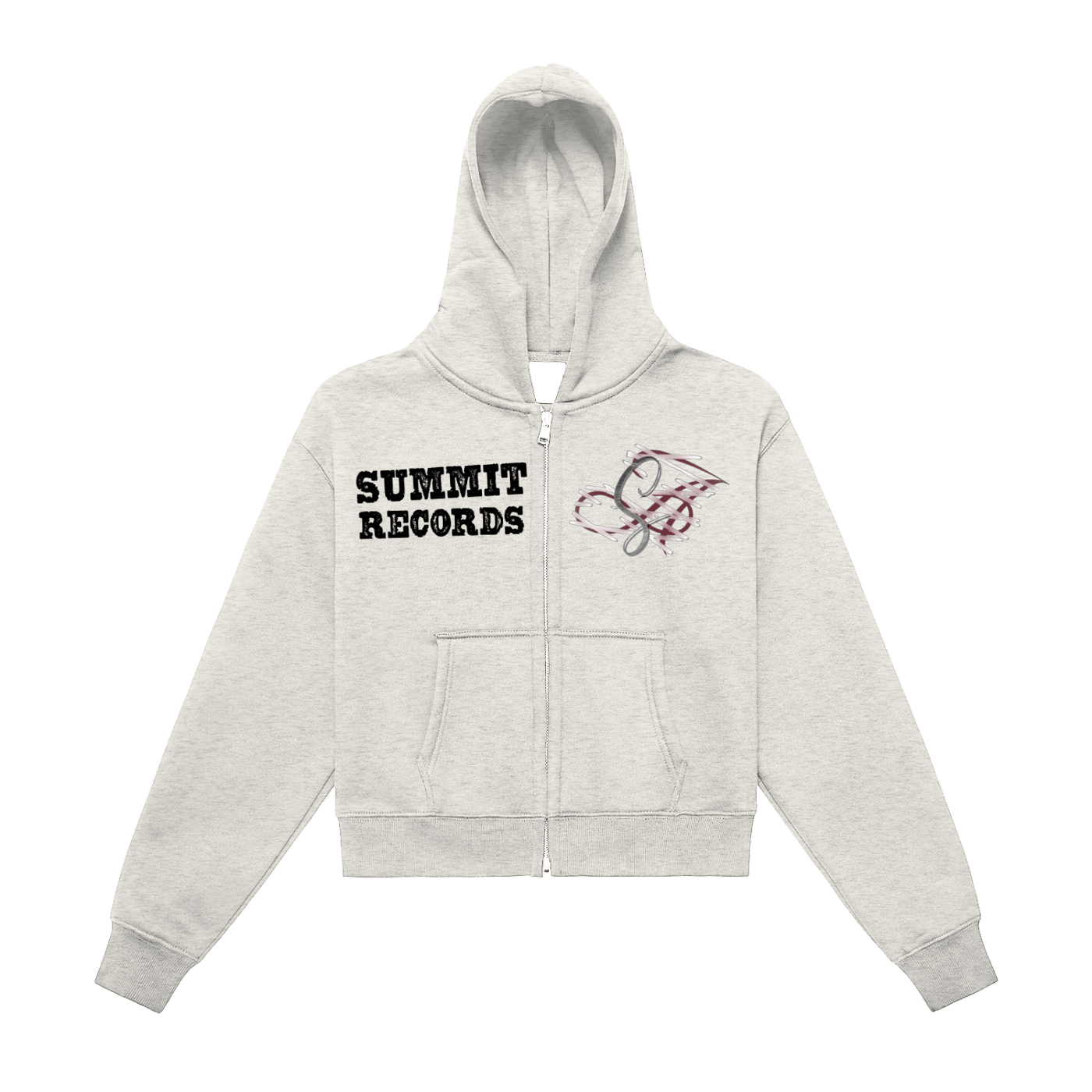 Cropped Zip Up SUMMIT RECORDS Design 2