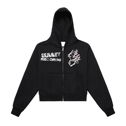 Cropped Zip Up - SUMMIT RECORDS Design 3 Logo