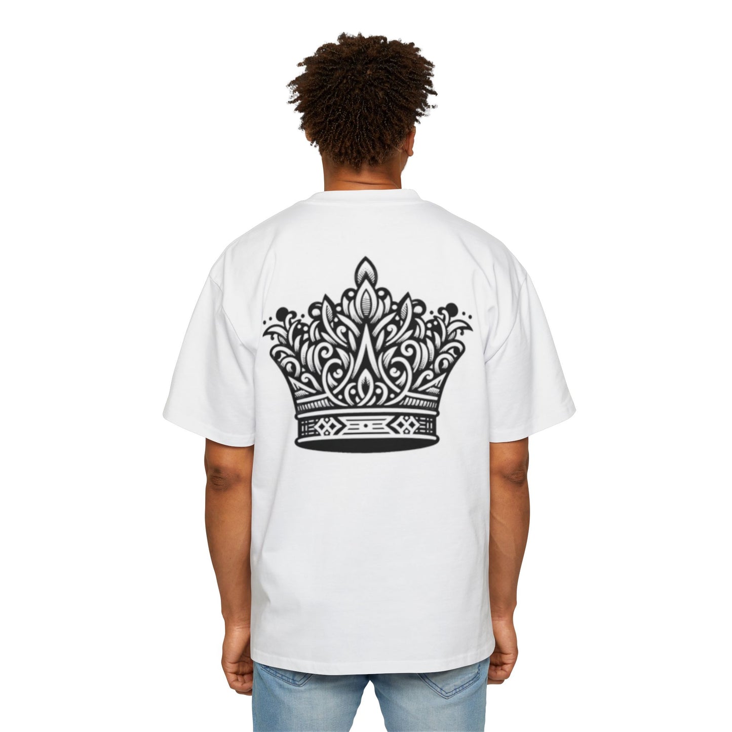 Heavy Oversized Tee Back Crown Design