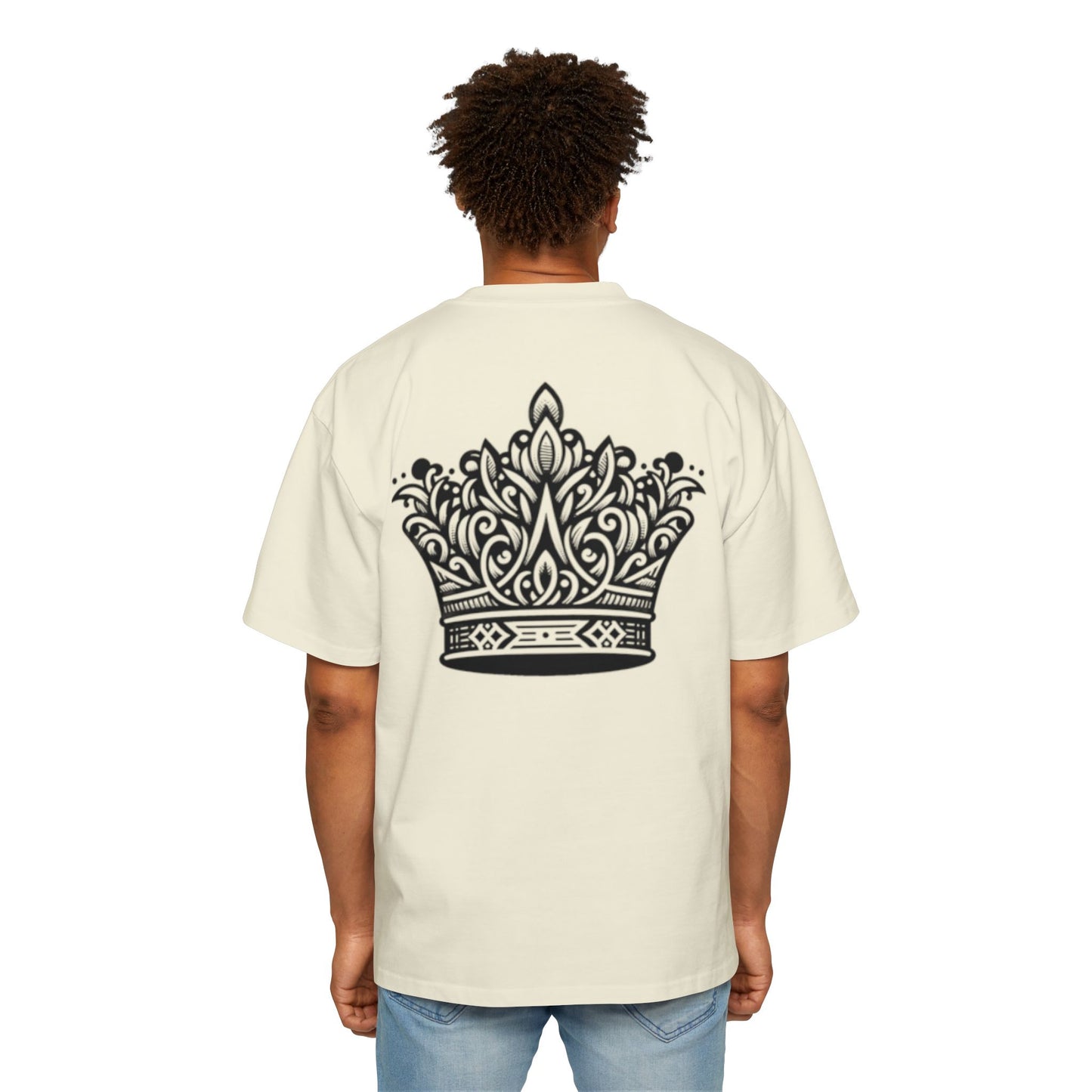 Heavy Oversized Tee Back Crown Design