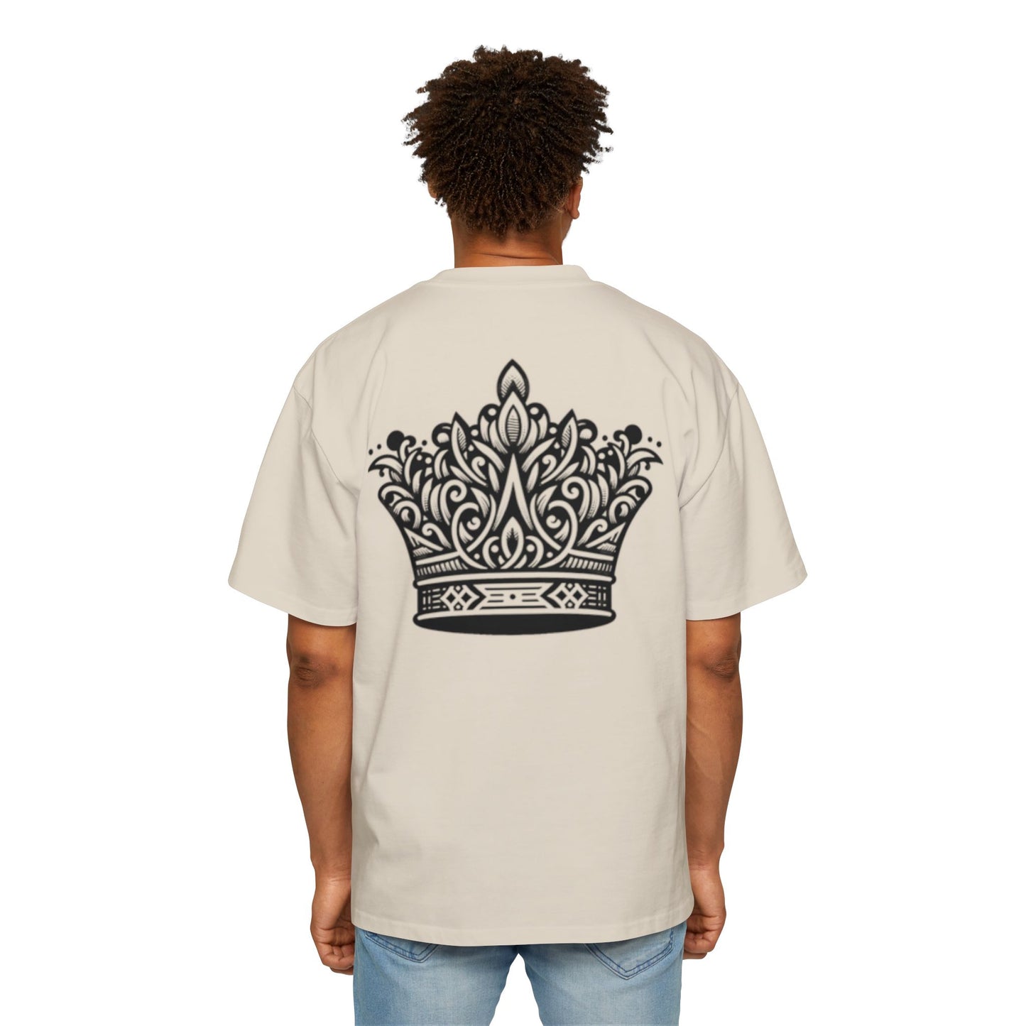 Heavy Oversized Tee Back Crown Design