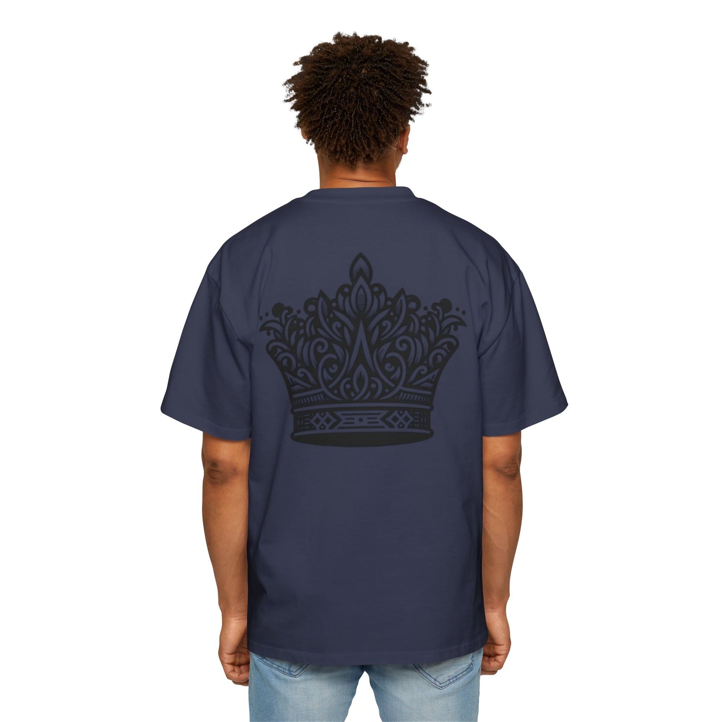 Heavy Oversized Tee Back Crown Design
