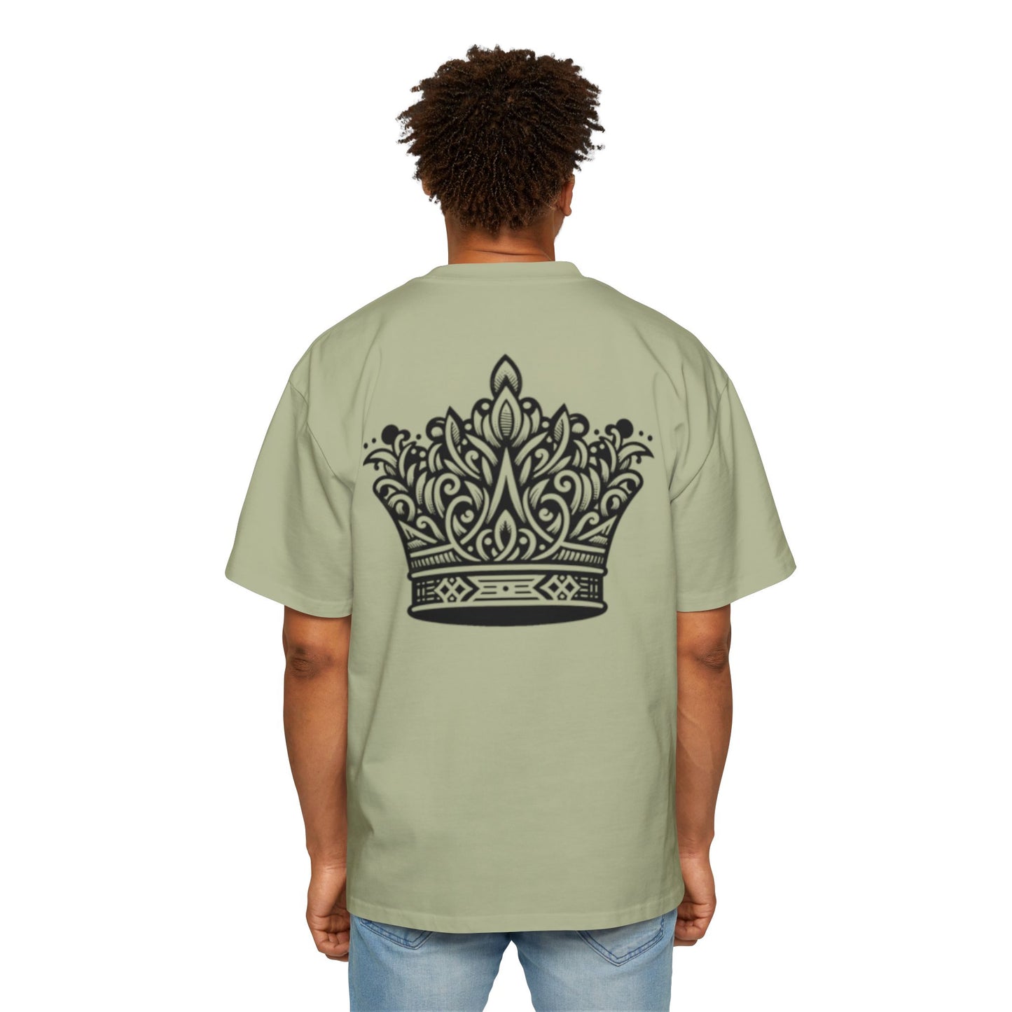 Heavy Oversized Tee Back Crown Design