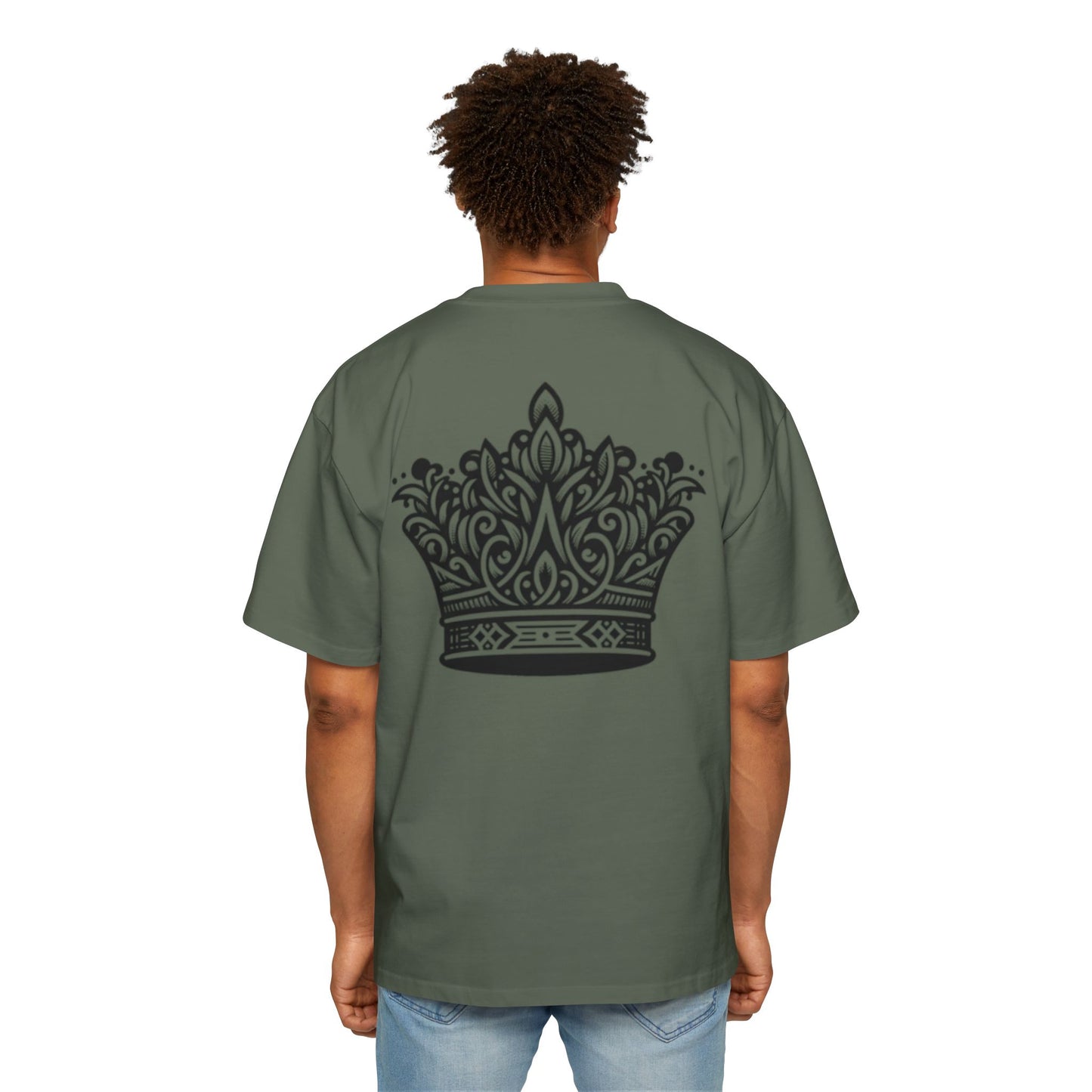Heavy Oversized Tee Back Crown Design