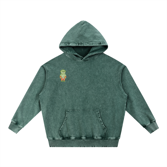 Goblin - Snow Wash Hand-Frayed Heavyweight  Hoodie