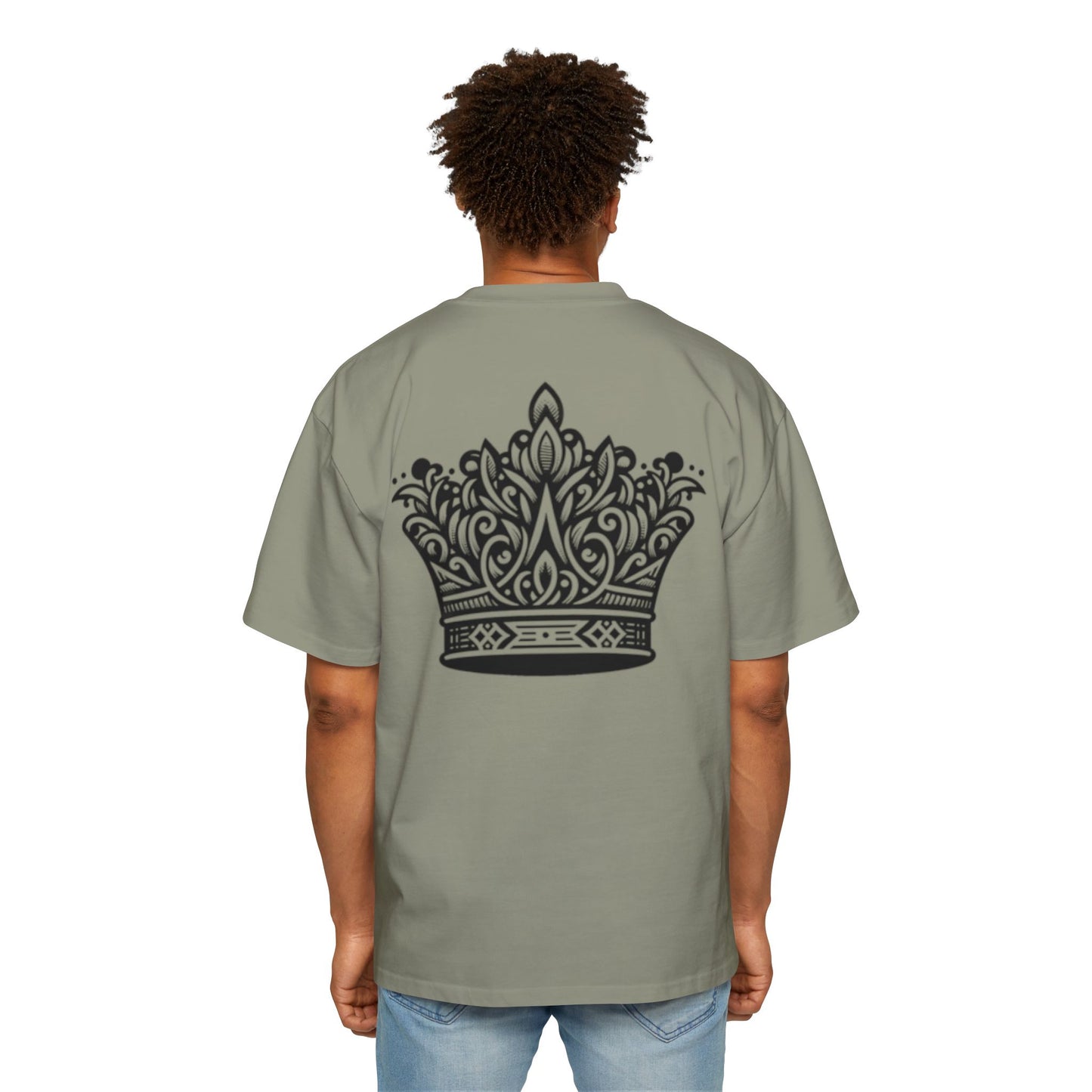 Heavy Oversized Tee Back Crown Design