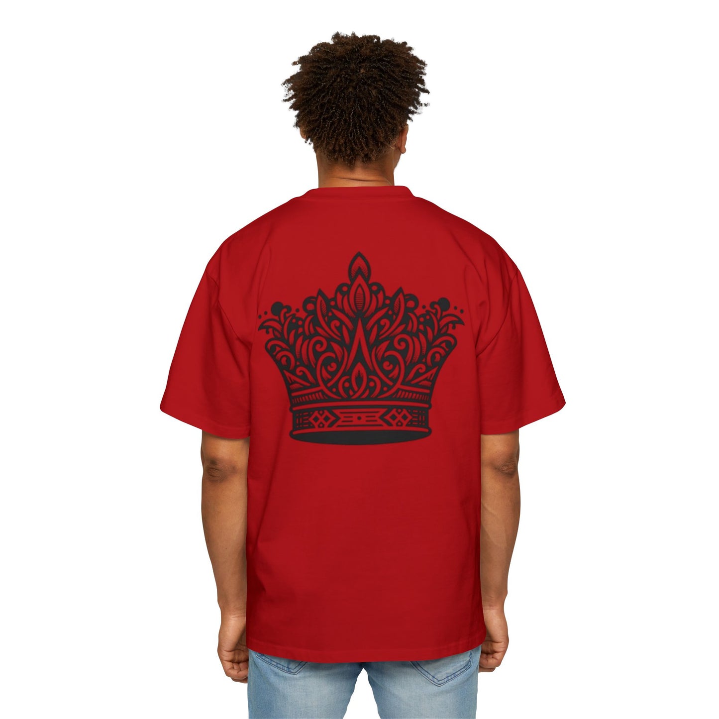 Heavy Oversized Tee Back Crown Design