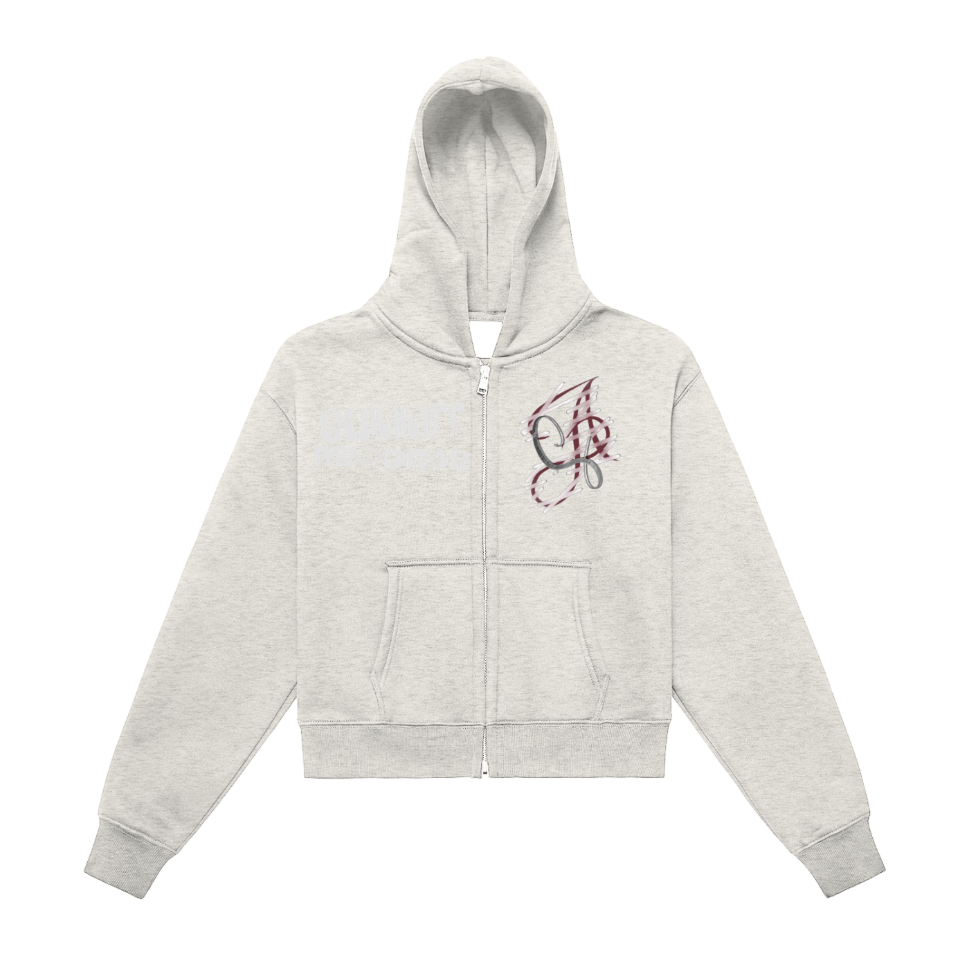 Cropped Zip Up - SUMMIT RECORDS Design 3 Logo